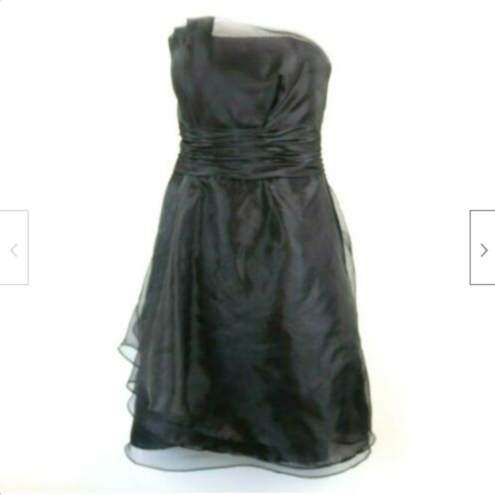 Davids Bridal Womens Dress Short Strapless Organza